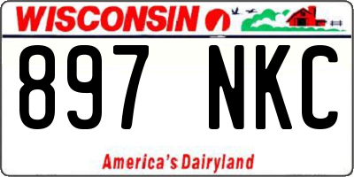 WI license plate 897NKC