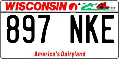 WI license plate 897NKE