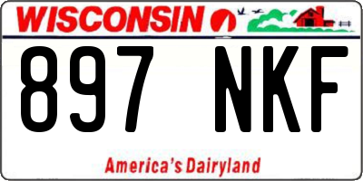 WI license plate 897NKF