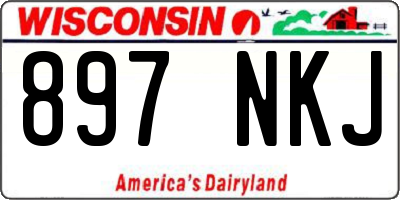 WI license plate 897NKJ