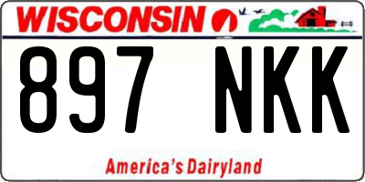 WI license plate 897NKK