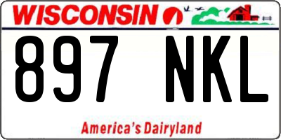 WI license plate 897NKL