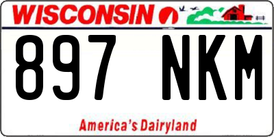 WI license plate 897NKM