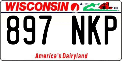 WI license plate 897NKP