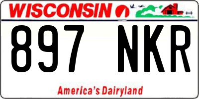WI license plate 897NKR