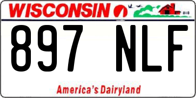 WI license plate 897NLF