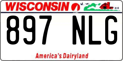 WI license plate 897NLG