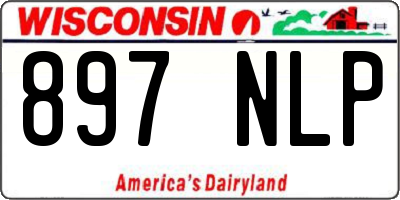 WI license plate 897NLP