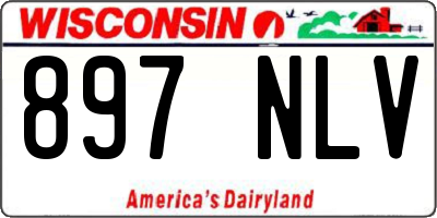 WI license plate 897NLV