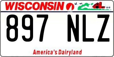 WI license plate 897NLZ
