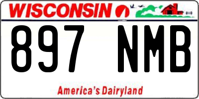 WI license plate 897NMB