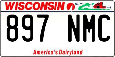 WI license plate 897NMC