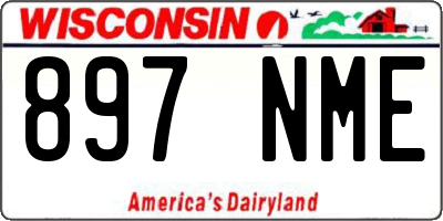 WI license plate 897NME