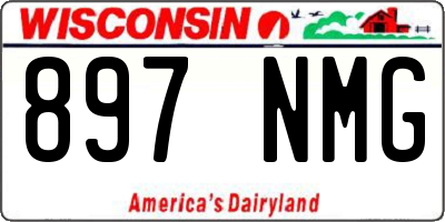 WI license plate 897NMG