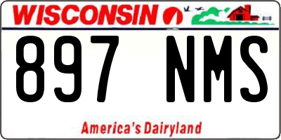 WI license plate 897NMS