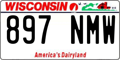 WI license plate 897NMW