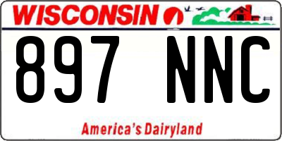 WI license plate 897NNC