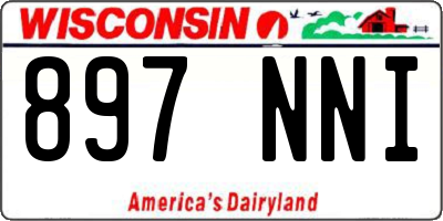 WI license plate 897NNI