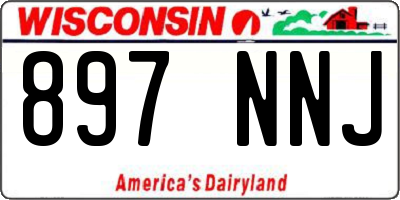 WI license plate 897NNJ