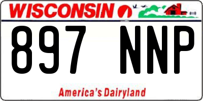 WI license plate 897NNP