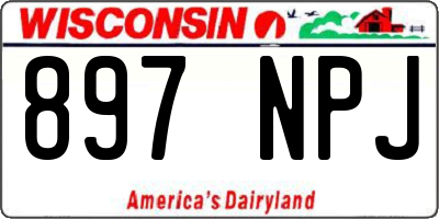 WI license plate 897NPJ