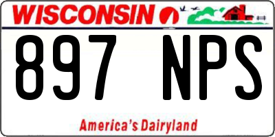 WI license plate 897NPS