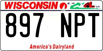 WI license plate 897NPT