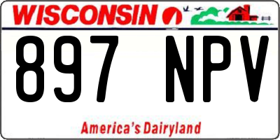 WI license plate 897NPV