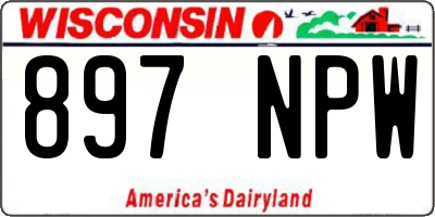 WI license plate 897NPW