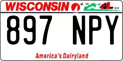 WI license plate 897NPY