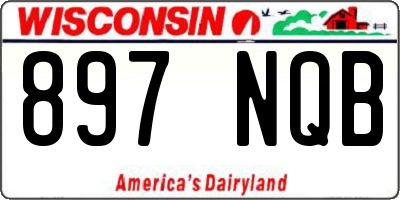 WI license plate 897NQB