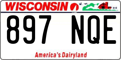 WI license plate 897NQE