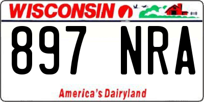WI license plate 897NRA