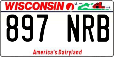 WI license plate 897NRB