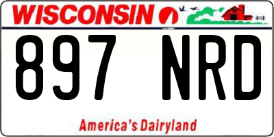 WI license plate 897NRD