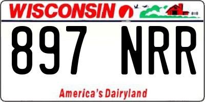WI license plate 897NRR