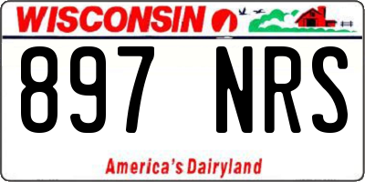 WI license plate 897NRS