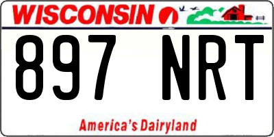 WI license plate 897NRT
