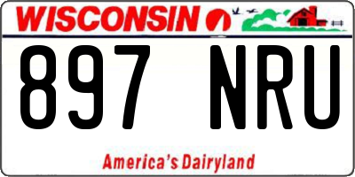 WI license plate 897NRU