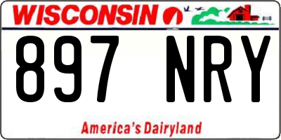 WI license plate 897NRY