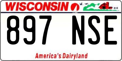 WI license plate 897NSE