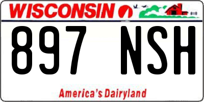 WI license plate 897NSH