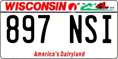 WI license plate 897NSI