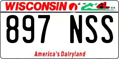 WI license plate 897NSS