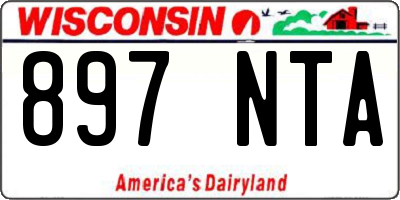 WI license plate 897NTA