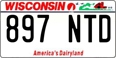 WI license plate 897NTD