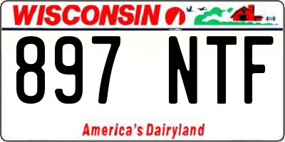 WI license plate 897NTF