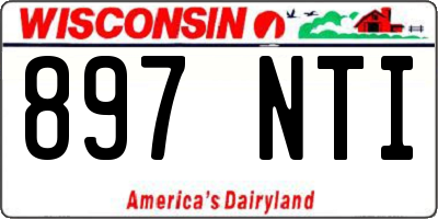 WI license plate 897NTI