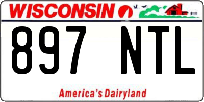 WI license plate 897NTL