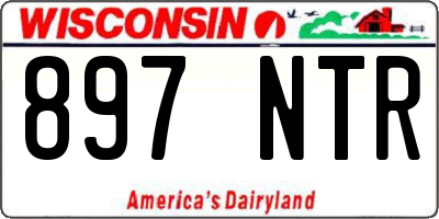 WI license plate 897NTR